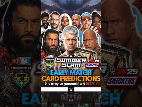 SummerSlam 2025 - Early Match Card [v2] #SummerSlam #Bevelock #WWE #Shorts