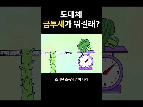 도대체 금투세가 뭐길래? #shorts