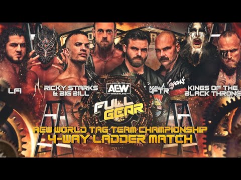 4 Way Ladder Match -AEW World Tag Team Championship - Full Gear 2023 - Highlights.