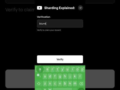 sharding explained? blum 🔥#airdrops #cryptocurrency #blum#airdrops #blumairdrop#shardingexplained