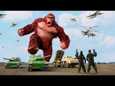 Prevent King Kong's destruction | Kingdom of the Planet of the Apes VS Jurassic Park 4 | Best Movies