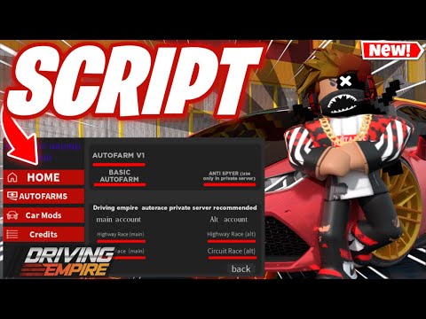 Driving Empire Script PASTEBIN 2023 AUTO FARM + INF MONEY +  MOBILE SCRIPT HACK *ROBLOX*