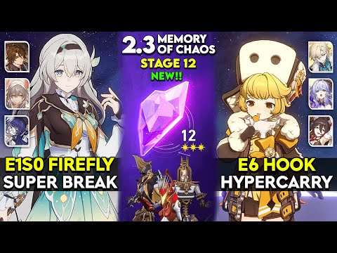 E1S0 Firefly Super Break & E6 Hook Hypercarry | MOC 12 v2.3 | Honkai Star Rail.