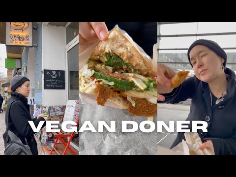 Trying Vöner, An All-Vegan Doner Shop in Berlin! #shorts