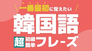 【聞き流し韓国語】初級会話フレーズ / 単語・日常会話・会話・簡単・勉強・初心者・リスニング