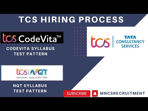 TCS Hiring Process | NQT & CodeVita Syllabus | Test Pattern✍️