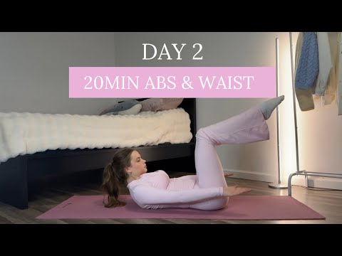 DAY 2 - 1 Month Pilates Plan // 20MIN Toned ABS & Waist // DoraFit