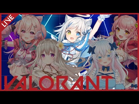 【VALORANT】フルパヴァロ✨つよつよなみんなに教わります……!!!【Vtuber/伊冬ユナ/猫乃ユキノ/花雲りん/桃瀬にな/森野めるん】