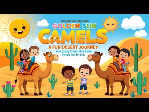 Golden Sun Happy Camels|| A Fun Desert Journey|| Wow Babies|| Nursery Song For Kids||#kidsmusic