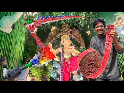 Full Enjoyment and Fun On Ganesh Visarjan 😍 Crackers brushting VLOG 2023