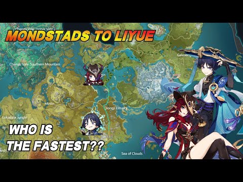 CHASCA VS WANDERER | MONDSTATS TO LIYUE RACE