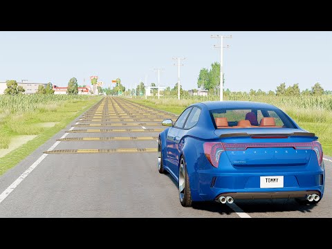 Mobil vs Speed Bumps #21 - BeamNG Drive