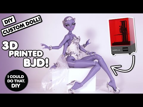 REUPLOADED! 🛸👽 3D PRINTED BJD!!!! 👽🛸 EXTRATERRESTRIAL PINUP GALAXIS!!!