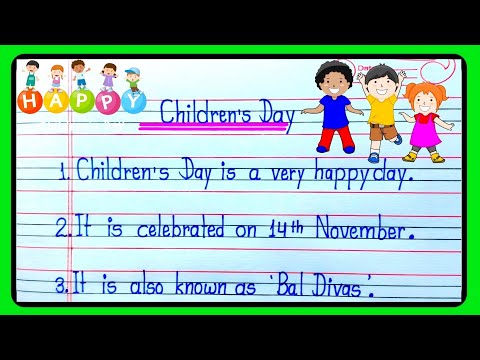 10 Lines Essay On Children's Day|Children's Day speech|Essay On children's Day |Children's Day essay