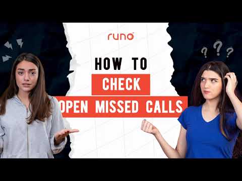 How to check your team’s open Missed Calls | Web Version | Runo