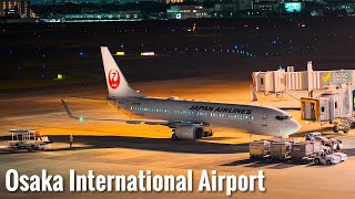 Osaka Night Walk - Osaka International Airport 4K HDR Japan