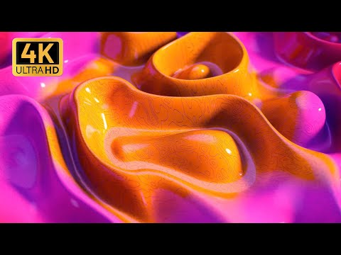 VJ LOOP COLOR ORANGE PINK Abstract Background Video | 4K Screensaver Motion