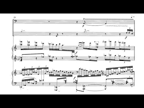 Nikolai Kapustin - Concerto for 2 Pianos and Percussion, Op. 104 (2002) [Score-Video]