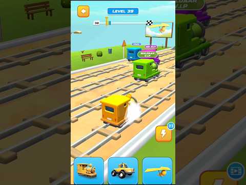 Rail Run game #games #shortsfeed # Oggy Run#Queenlobonika