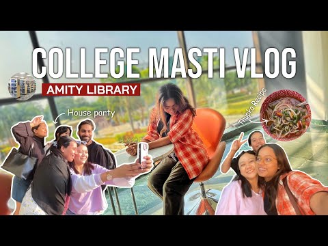 Aaj LIBRARY bhi jana ho gaya- Amity Library | College Masti | House Party | #vlog |Mansi Gupta MG423