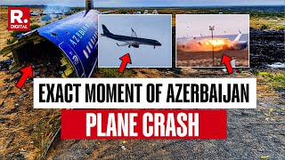 Video Shows Exact Moment Azerbaijan Plane Crashes During Emergency Landing