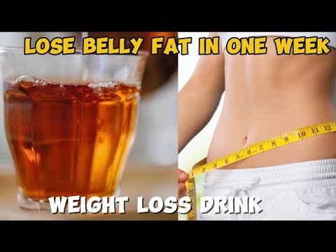 How to lose belly fat in one week | Weight loss drink