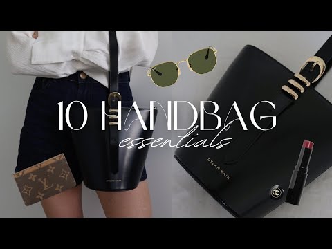 MY TOP 10 HANDBAG ESSENTIALS👜| must have items you NEED in your purse | Dylan Kain Fox Bucket Bag