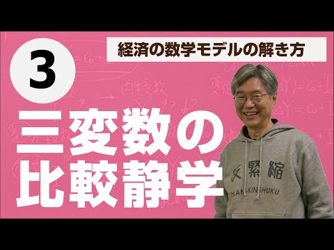 比較静学③（内生変数が３個の場合）——松尾匡の入門講義「経済の数学モデルの解き方」第3回