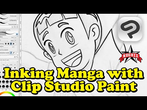 Inking My Manga with Clip Studio Paint #inkingmanga