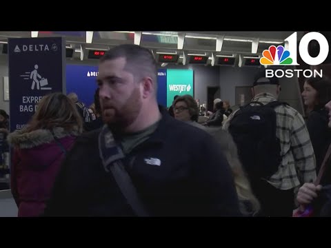 Boston Logan passengers say airport packed on Friday before Christmas