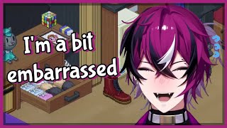 Doppio struggling with feminine products in unpacking「Nijisanji EN - Doppio Dropscythe」