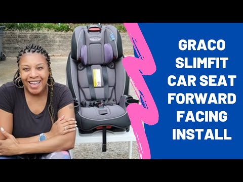 Graco SlimFit Car Seat Forward Facing Installation | How to Install Graco SlimFit Car Seat