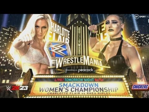 WWE 2K24  CHARLOTTE FLAIR VS. RHEA RIPLEY #wwe #2024 #sports