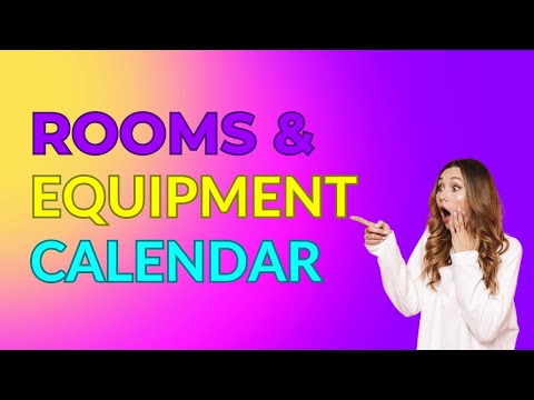 Arrange Rooms and Equipments in Calendar #crm #calendarmanagement #calendarsoftware #bookingsoftware