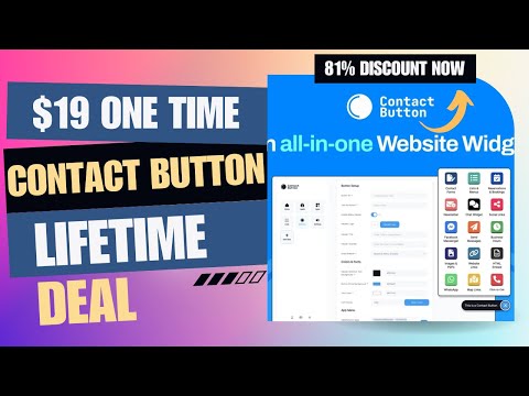 💥💠💥Contact Button Lifetime Deal | Get More Leads in Minutes | $19 Lifetime Deal | 81% Now