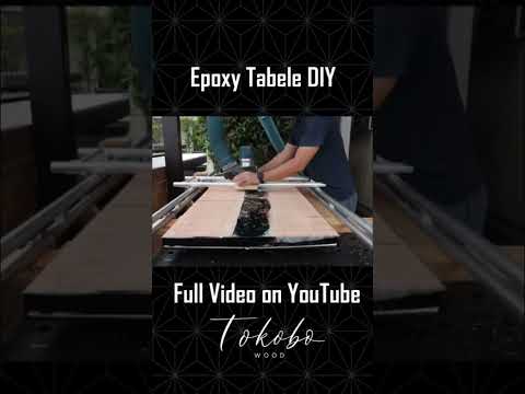 My first epoxy table DIY