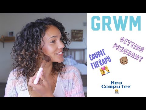 GRWM - New MacBook - Pregnancy - Couple Therapy - Curly Hair