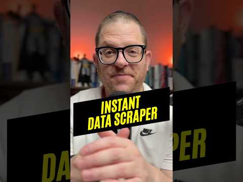 Use the Instant Data Scraper to quickly pull data from websites!