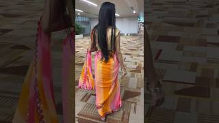 How am I looking in saree guy’s ☺️💕 #sareelovers #youtubeshorts