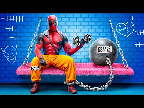 Deadpool vs Superheroes! How Wolverine Escapes from Hell Prison!