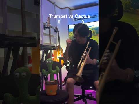 Trumpet vs Cactus #shorts