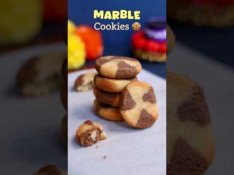 Marble Cookies 🍪#shorts #cookies #marblecookies #viralvideo #recipe