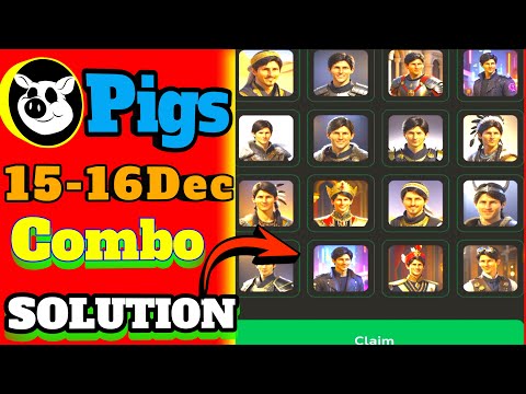 pigs house daily combo solution|pigs daily Combo card|Pigs task intelligent investment puzzle code