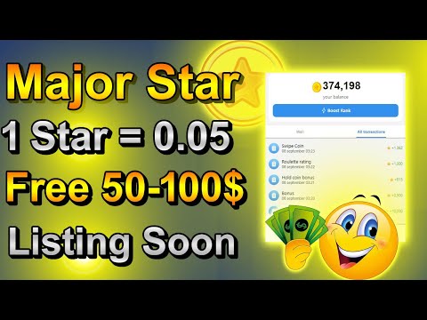 How to Collect Major Star in Free || Work Progress in Major Project #major #telegram #airdrop