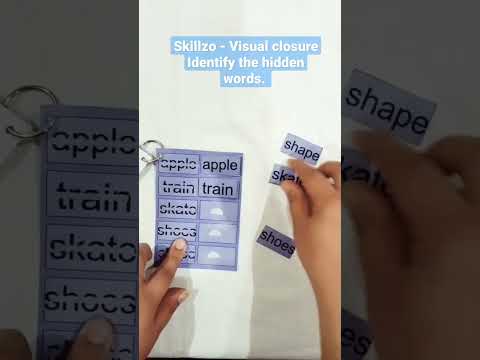 Skillzo - Visual closure Hands on activity (Identify the hidden words) #trending #trendingshorts