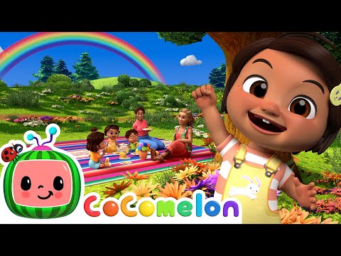 Singing The Rainbow Song | Nina Time | CoComelon Kids Songs & Nursery Rhymes