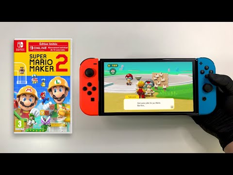 Super Mario Maker 2 on Nintendo Switch OLED Handheld Gameplay (4K HDR)