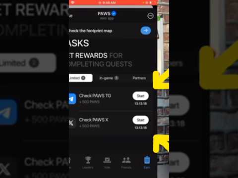 Paws new limited tasks today paws Airdrop updates #shorts #paws #pawsairdrop