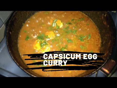 Preparation of Capsicum egg curry//Egg curry in English subtitles