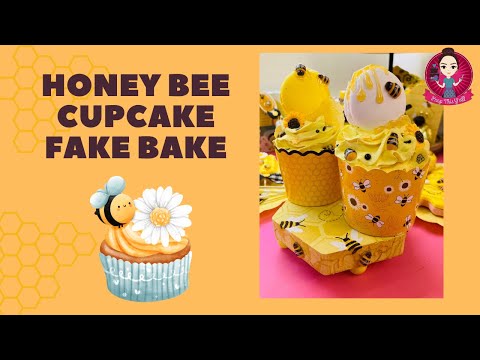 Let’s Fake Bake Bee Cupcakes! #fakebake #cupcakes #peepthisyall